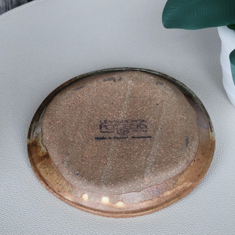 Bird & Branch Glazed Sage Pottery Plate - Picture 6 of 6